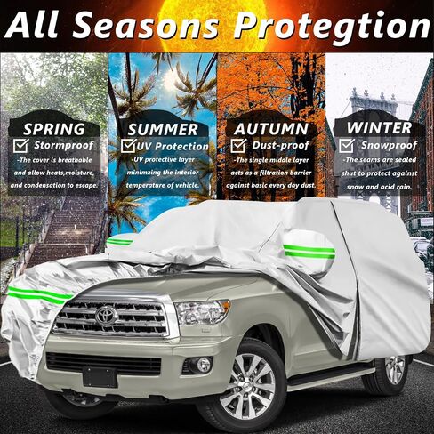 for Audi Q3 2008-2023 Car Cover,Sun Rain UV Dust Snow Protection Outdoor Cover,Waterproof 190T All Weather Car Covers with Zipper Door in Saudi Arabia