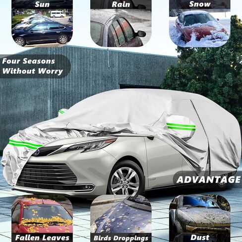 for Audi Q3 2008-2023 Car Cover,Sun Rain UV Dust Snow Protection Outdoor Cover,Waterproof 190T All Weather Car Covers with Zipper Door in Saudi Arabia