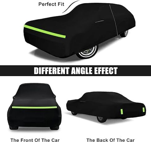 Waterproof Car Cover Compatible with 1978-1997 Oldmobile Cutlass Sedan/Coupe Accessories, 210T All Weather Car Covers with Zipper&Lock for Car Dust Snow Rain Hail Protection(Base/S/Supreme/442) in Saudi Arabia