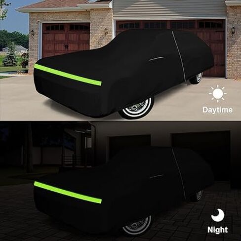 Waterproof Car Cover Compatible with 1978-1997 Oldmobile Cutlass Sedan/Coupe Accessories, 210T All Weather Car Covers with Zipper&Lock for Car Dust Snow Rain Hail Protection(Base/S/Supreme/442) in Saudi Arabia