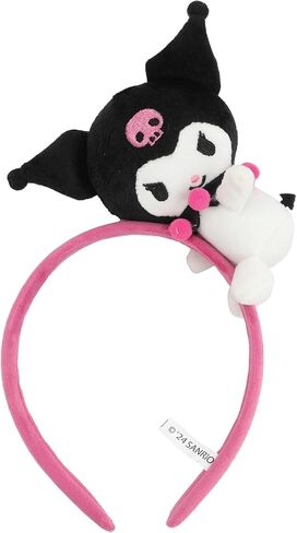 Kuromi Pink Headband With Character Charm & Plush in Saudi Arabia