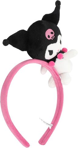 Kuromi Pink Headband With Character Charm & Plush in Saudi Arabia