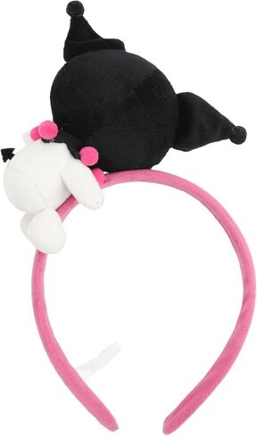 Kuromi Pink Headband With Character Charm & Plush in Saudi Arabia