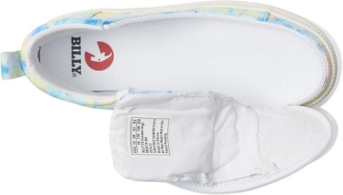 BILLY Footwear Kids CS Sneaker High (Little Kid/Big Kid) - Canvas Upper - Lightweight Canvas Lining Blue Watercolor 3 Little Kid M in Saudi Arabia