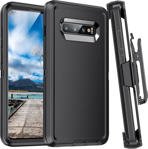 for Galaxy S10 Case,Heavy Duty Shockproof Dust/Drop Poof 3 Layers Full Bady Protection Rugged Cover for Galaxy S10 6.1 inch,Turquoise in Saudi Arabia