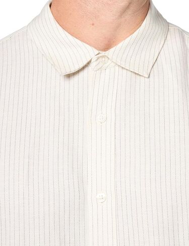 PAIGE Men's Peters Linen Pinstripe Button Up Shirt in Saudi Arabia