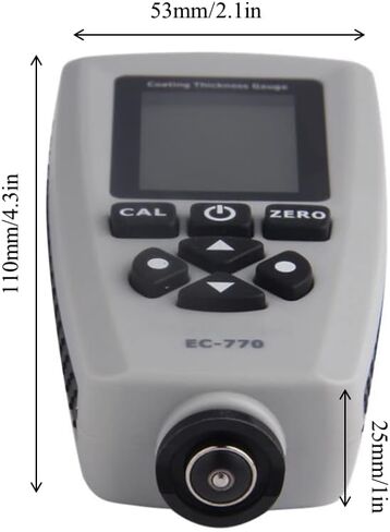 مقياس سمك الطلاء، مقياس سمك الطلاء الرقمي 0-2000um، الكشف التلقائي F/NF in Kuwait
