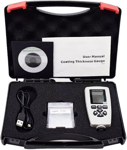 مقياس سمك الطلاء، مقياس سمك الطلاء الرقمي 0-2000um، الكشف التلقائي F/NF in Kuwait