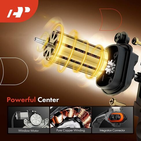 A-Premium Window Regulator with Motor Compatible with Kia Sedona 2002-2005 Front Right Passenger in Kuwait