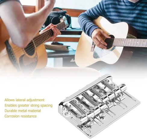 مجموعة جسر الجهير، سرج جسر كهربائي بمسافة أكبر من المعدن، 4 أوتار لفئة الموسيقى للإصلاح in Kuwait