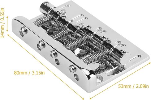 مجموعة جسر الجهير، سرج جسر كهربائي بمسافة أكبر من المعدن، 4 أوتار لفئة الموسيقى للإصلاح in Kuwait