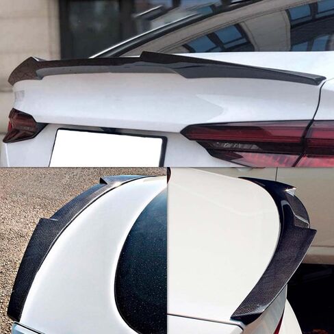 AeroBon Real Carbon Fiber Trunk Spoiler Compatible with 2007-2016 Audi A5 2-Door Coupe 8T3 (H Style) in Kuwait
