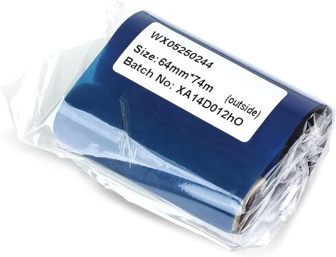 2PK OfficeSmartLabels WX05220244 [ 2.20" x 244' ] Premium Resin-Enhanced Wax Black Thermal Transfer Ribbons, Compatible with Zebra Printers - 1/2" Core in Saudi Arabia
