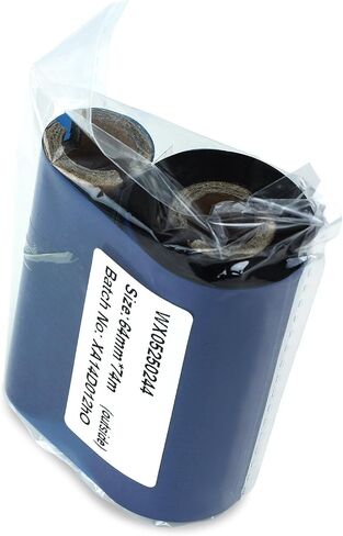 2PK OfficeSmartLabels WX05220244 [ 2.20" x 244' ] Premium Resin-Enhanced Wax Black Thermal Transfer Ribbons, Compatible with Zebra Printers - 1/2" Core in Saudi Arabia