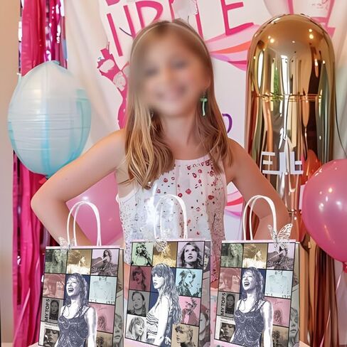 12 حقيبة لحفلات المغني المشهورة، زينة فراشات عيد الميلاد، حقائب هدايا، مجموعة مستلزمات الحفلات للمعجبين in Kuwait