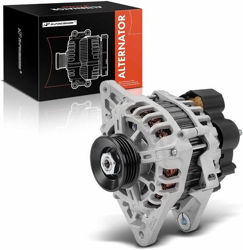 A-Premium Alternator Compatible with Hyundai Accent & Kia Rio, Rio5, 2010-2011 1.6L, 12V 90A 4-Groove Pulley Clockwise, Replace# 2608371, 37300-26100 in Saudi Arabia