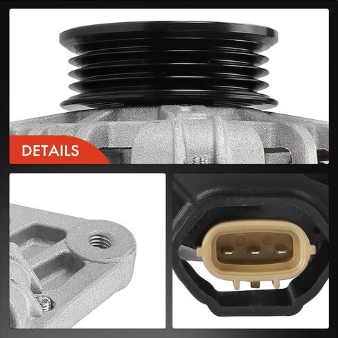 A-Premium Alternator Compatible with Hyundai Accent & Kia Rio, Rio5, 2010-2011 1.6L, 12V 90A 4-Groove Pulley Clockwise, Replace# 2608371, 37300-26100 in Saudi Arabia