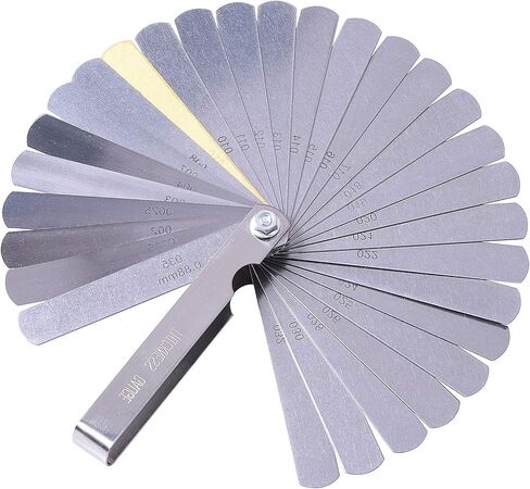 32 شفرات قياس المحسس من الفولاذ المقاوم للصدأ أداة قياس المحسس قابلة للطي ومتري مزدوج وإمبراطوري لقياس عرض الفجوة in Kuwait