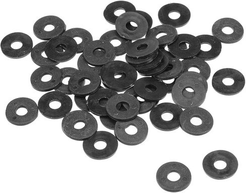 uxcell Nylon Flat Washers 18mm OD 6mm ID 1.5mm Thickness for Faucet Pipe Water Hose, Pack of 50 in Saudi Arabia