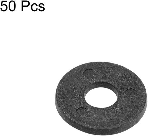 uxcell Nylon Flat Washers 18mm OD 6mm ID 1.5mm Thickness for Faucet Pipe Water Hose, Pack of 50 in Saudi Arabia