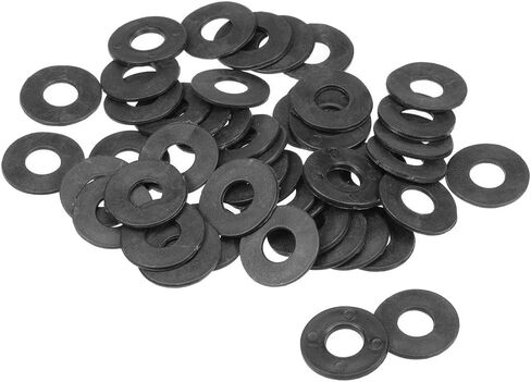 uxcell Nylon Flat Washers 18mm OD 6mm ID 1.5mm Thickness for Faucet Pipe Water Hose, Pack of 50 in Saudi Arabia
