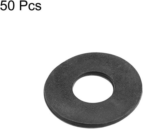 uxcell Nylon Flat Washers 18mm OD 6mm ID 1.5mm Thickness for Faucet Pipe Water Hose, Pack of 50 in Saudi Arabia