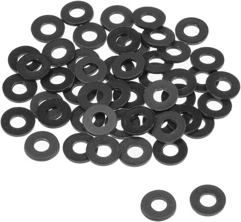 uxcell Nylon Flat Washers 18mm OD 6mm ID 1.5mm Thickness for Faucet Pipe Water Hose, Pack of 50 in Saudi Arabia