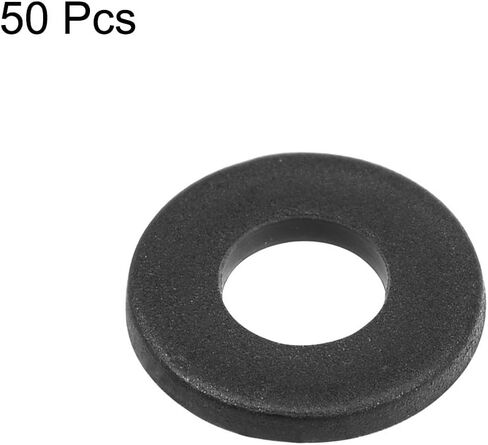 uxcell Nylon Flat Washers 18mm OD 6mm ID 1.5mm Thickness for Faucet Pipe Water Hose, Pack of 50 in Saudi Arabia