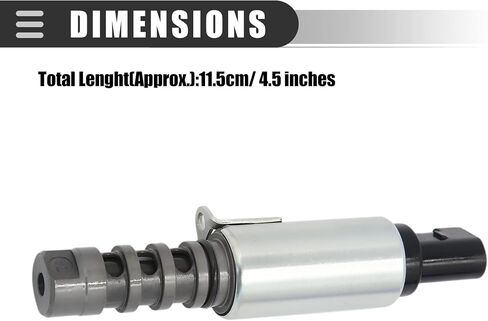 Motoforti Car Engine Camshaft Variable Valve Timing Solenoid,for Audi A6 2006-2008,Plastic,Stainless Steel,Silver Tone in Saudi Arabia