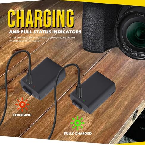 بطارية BM Premium EN-EL25 مع منفذ شحن USB-C مدمج لكاميرات Nikon Z30 وZ50 وZ fc الرقمية in Saudi Arabia