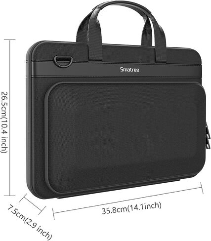 Smatree 13inch-14inch Hard Laptop Sleeve Case for 13inch MacBook Air M2 2022, 14inch MacBook Pro,Dell XPS 13 9310 Bag, Samsung Galaxy Book 2 Pro 360 13.3inch,Black in Saudi Arabia