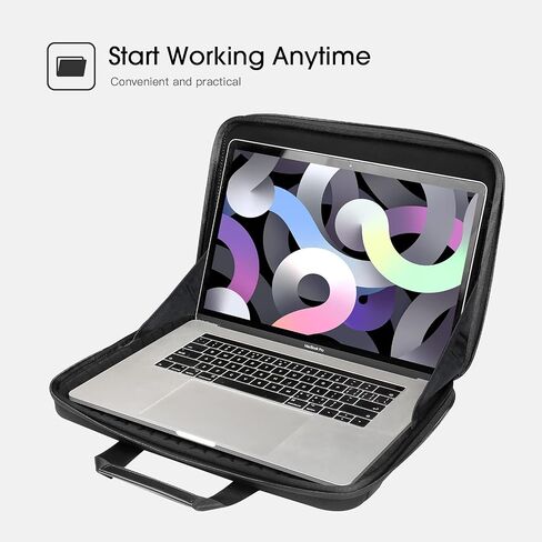 Smatree 13inch-14inch Hard Laptop Sleeve Case for 13inch MacBook Air M2 2022, 14inch MacBook Pro,Dell XPS 13 9310 Bag, Samsung Galaxy Book 2 Pro 360 13.3inch,Black in Saudi Arabia