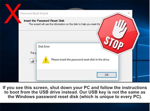 محرك فلاش USB متوافق مع الكمبيوتر الشخصي لإلغاء تأمين التمهيد الاحترافي | متوافق مع نظام التشغيل Windows XP، Vista، 7،8.1،10،11، Server | إزالة إعادة تعيين استعادة كلمة المرور لتسجيل الدخول in Saudi Arabia