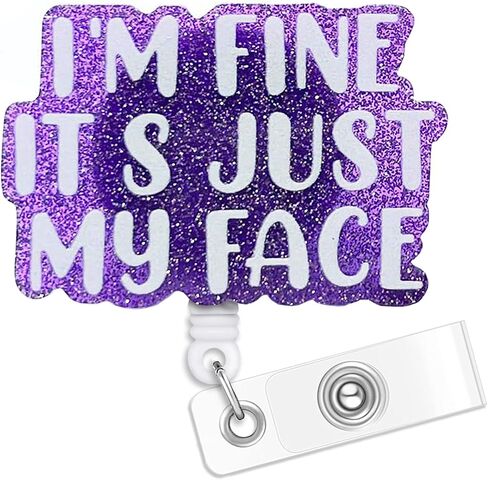 I Don't Know I JUST Work HERE Badge Badge Reel Holder Retractable with ID Clip for Nurse Nursing Name Tag Card Cute Funny Nursing Student Doctor RN Medical Assistant Work Office Alligator Clip in Saudi Arabia