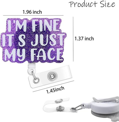 I Don't Know I JUST Work HERE Badge Badge Reel Holder Retractable with ID Clip for Nurse Nursing Name Tag Card Cute Funny Nursing Student Doctor RN Medical Assistant Work Office Alligator Clip in Saudi Arabia