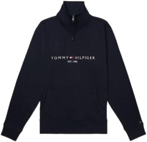 Tommy Hilfiger Men's Adaptive Logo Mockneck Sweatshirt With Extended Pull in Kuwait