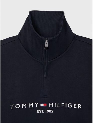 Tommy Hilfiger Men's Adaptive Logo Mockneck Sweatshirt With Extended Pull in Kuwait