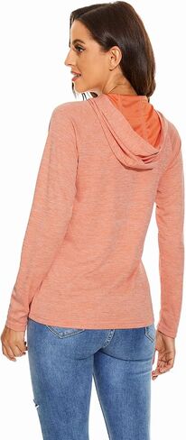 KINGFEN Women's UPF 50+ Sun Protection Shirt Long Sleeve Lightweight Hoodie UV Quick Dry Shirts Hiking Long Sleeve Tops in Saudi Arabia