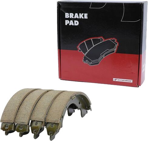 A-Premium Set of 4 Rear Brake Shoes Set Compatible with Honda Civic 2003-2015, Fit 2009-2013/2015-2020, Insight 2010-2014 in Saudi Arabia