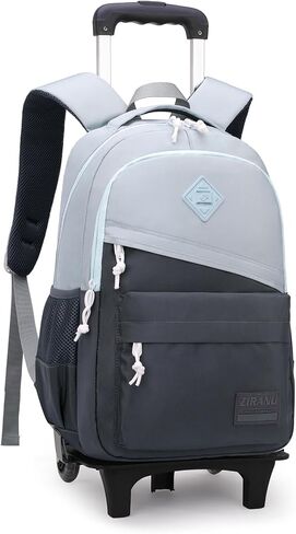 Rolling Backpack for Boys Girls School BookBag with Wheels Kids Luggage Trolley Back Pack on Wheels Elementary Travel Bag in Saudi Arabia