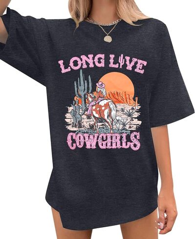 Cowgirl Western Shirts for Women Country Music Outfits Summer Vacation Short Sleeves Tops in Saudi Arabia