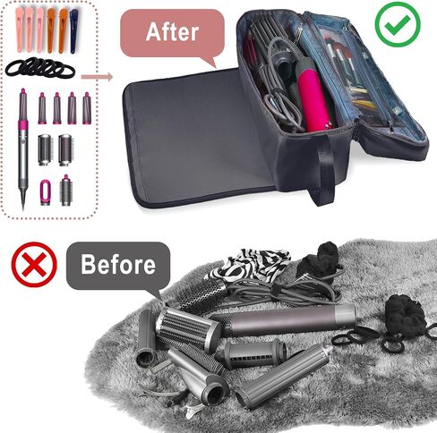 Hair Tools Travel Bag with Heat Resistant Pad, Portable Hair Tools Storage for Hair Straighteners, Curling Iron and Hair Care Accessories, Traveling Essentials for Women in Saudi Arabia