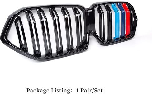 Front Grill/Grilles Kidney Grill Replacement for BMW X6 Series G06 2020-IN (Gloss Black) in Saudi Arabia
