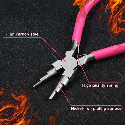 SPEEDWOX 6 in 1 Bail Making Pliers, Jewelry Bail Pliers, Wire Looping Pliers for 3mm to 9.9mm Loops and Jump Rings in Saudi Arabia