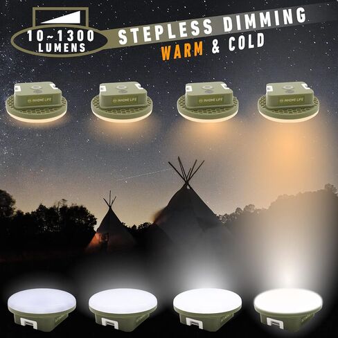 LED Camping Lantern, Stepless Dimming Up to 1300LM, 8400mAh Long Life Battery, Reverse Charging, Tent Lights, IPX5 Camping Light Flashlight for Emergency Light in Saudi Arabia