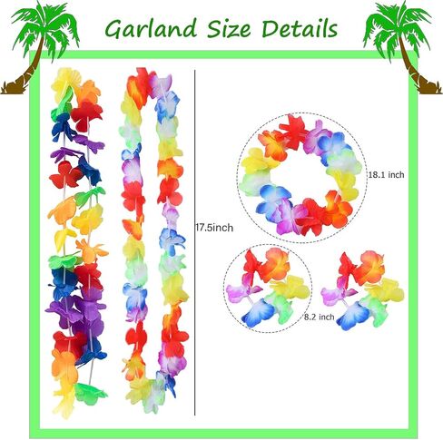 زخارف تنانير هاواي لوا هولا، تنانير العشب، سوار تنانير العشب هاواي وقلادة لحفلات الشاطئ الاستوائية، هدايا أعياد الميلاد، مستلزمات الحفلات المفضلة in Kuwait