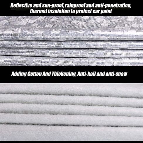 Hail Protector Car Cover, Car Cover Against Hail, Car Hail Cover Protector, Hail Cover for Car, Hail Blankets for Car, Thicken Hail Cover for SUV, Windshield Hail Protector (Sedan) in Kuwait