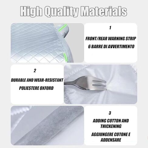 Hail Protector Car Cover, Car Cover Against Hail, Car Hail Cover Protector, Hail Cover for Car, Hail Blankets for Car, Thicken Hail Cover for SUV, Windshield Hail Protector (Sedan) in Kuwait