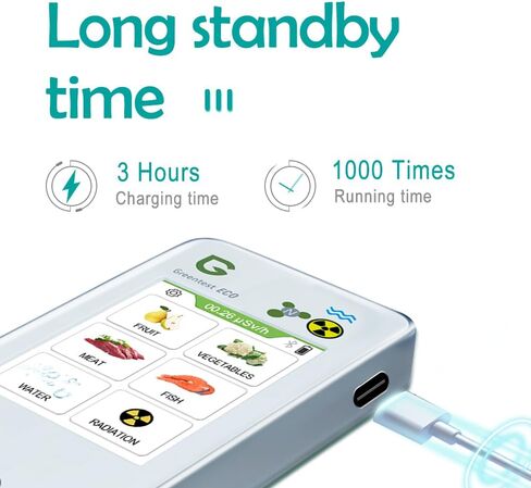 جهاز اختبار جودة مياه الشرب من Greentest، جهاز قياس TDS، جزء في المليون + كاشف رقمي للطعام، جهاز اختبار النترات للفواكه والخضروات ومياه اللحوم والأسماك in Kuwait