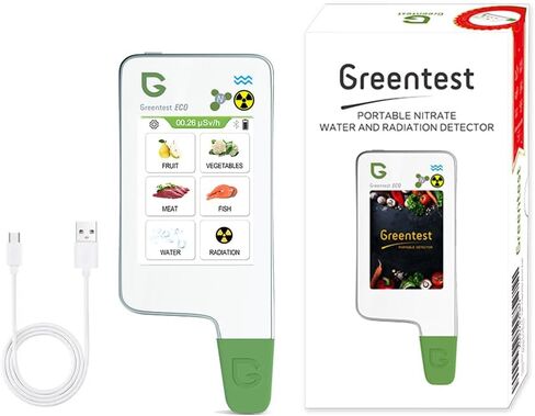 جهاز اختبار جودة مياه الشرب من Greentest، جهاز قياس TDS، جزء في المليون + كاشف رقمي للطعام، جهاز اختبار النترات للفواكه والخضروات ومياه اللحوم والأسماك in Kuwait